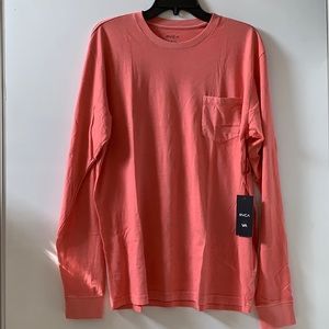 RVCA Slim Fit Pocket Long Sleeve Tee (L)
